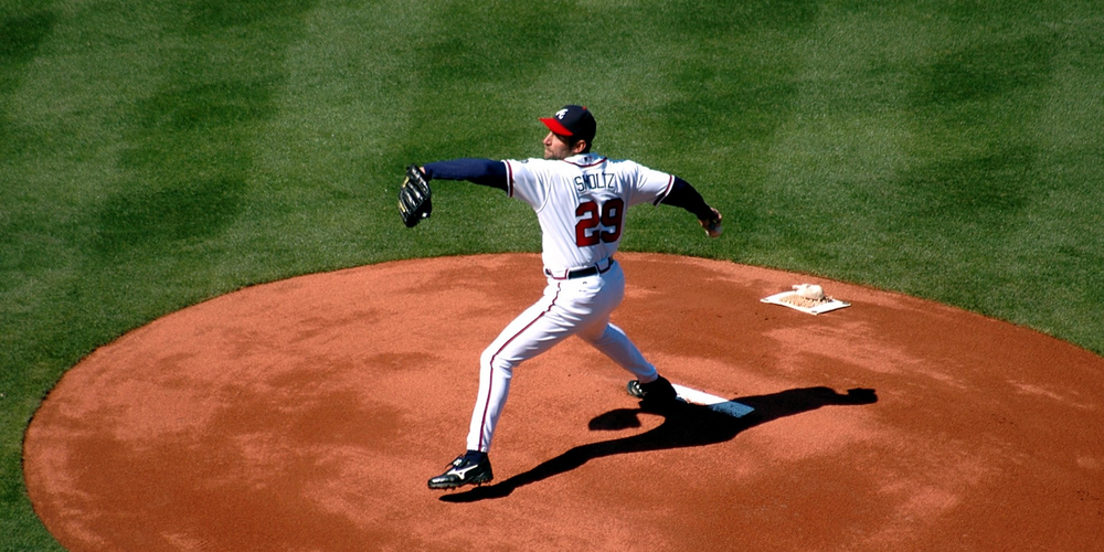 man baseball pitcher on the field